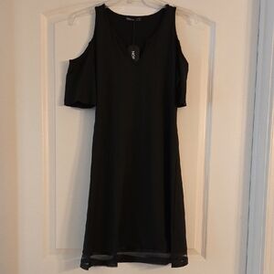 Black Cold Shoulder Dress